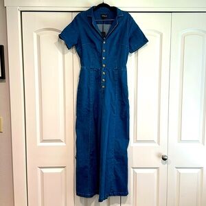 NWT Mixed by Nasrin Denim Jumpsuit, Size M